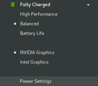 Performance/Balanced/Powersave and Nvidia/Intel switching!